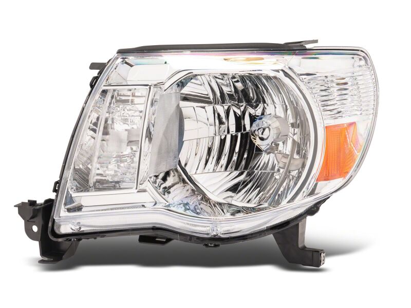 Raxiom for 2005-2011 Toyota Tacoma Axial Series OE Replacement Headlights- Chrome Housing- Clear Lens