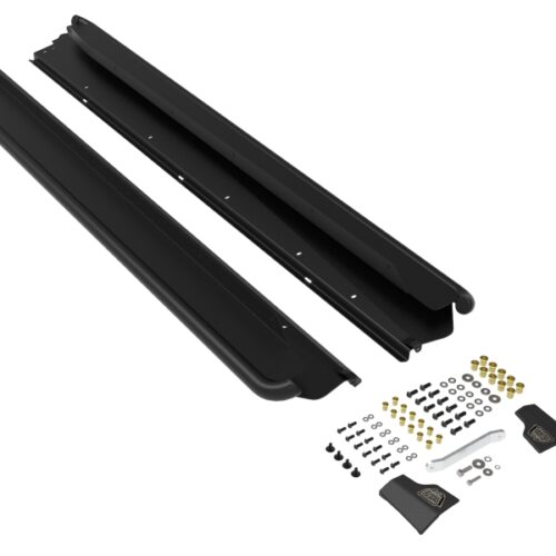 Alternative view of aFe Power 15-19 Subaru Outback H4 2.5L / H6 3.6L Terra Guard Trail Slider Steps - Black