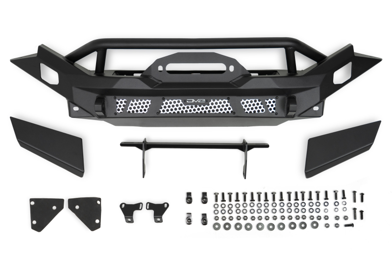 DV8 Offroad FBJL-12 07-18 Jeep Wrangler JK / 18-23 Wrangler JL / 20-23 Gladiator JT MTO Series Front Bumper - Image 5