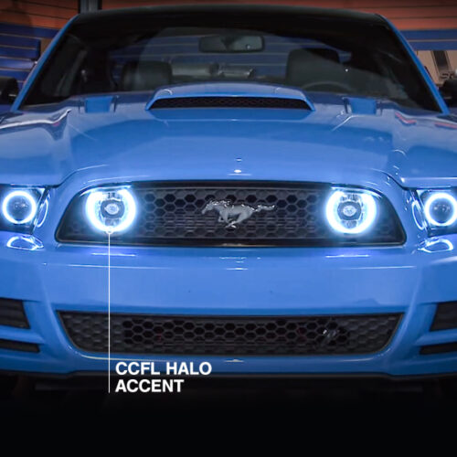 Raxiom for 2013-2014 Ford Mustang GT CCFL Halo Fog Lights (Smoked) - Image 7