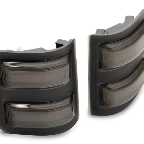 Raxiom for 2011-2016 Ford F-250/F-350 Super Duty Axial LED Switchback Side Mirror Marker Lamps- Smoked
