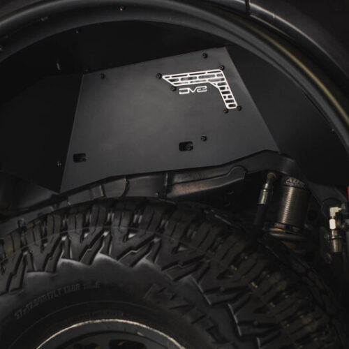 DV8 Offroad 21-25 Ford Bronco Rear Aluminum Inner Fenders - Black
