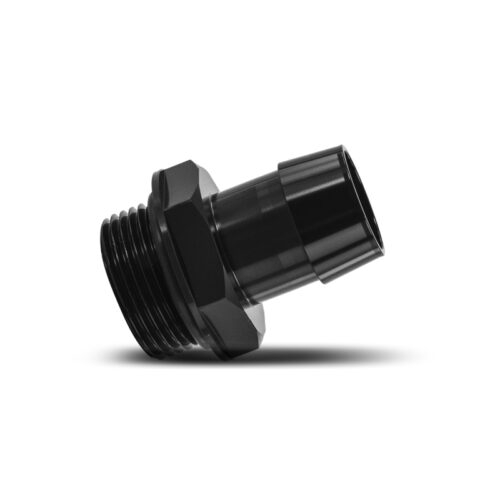 Alternative view of Mishimoto 16ORB to 1in. Hose Barb Aluminum Fitting - Black