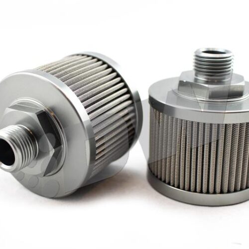 DeatschWerks Stainless Steel 6AN 100 Micron Universal Fuel Pump Pre-Filter - Image 4