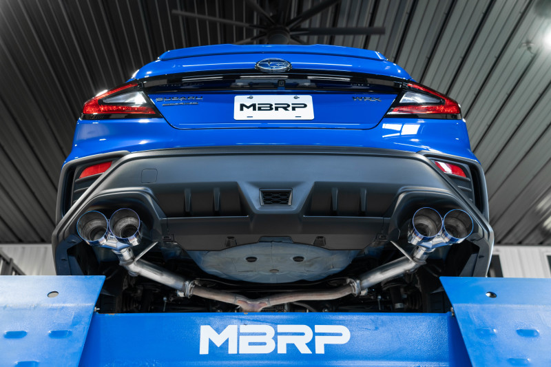 MBRP 2022 Subaru WRX 2.5in Dual Split Rear Exit w/ Quad BE Tips - T304 - Image 2