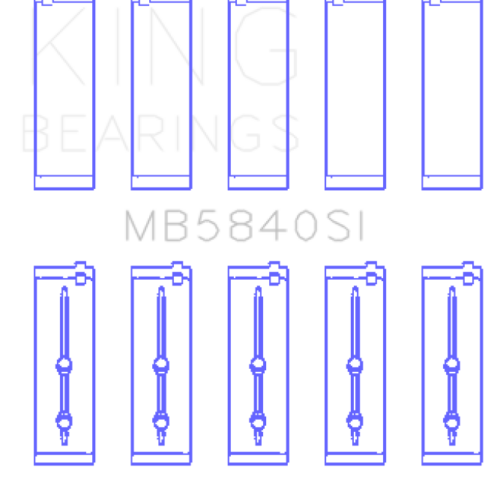 King Engine Bearings Chrysler/Dodge Gen 3 Hemi 5.7/6.1/6.4 (Size +1.0mm) Main Bearing Set