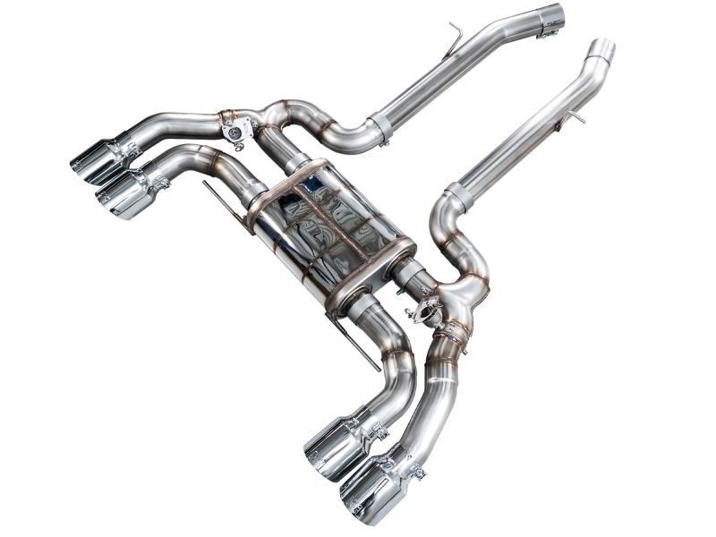 AWE Tuning SwitchPath Axle-Back Exhaust - Chrome Silver Tips for 20-25 BMW X3 M/M Comp (F97) AWD