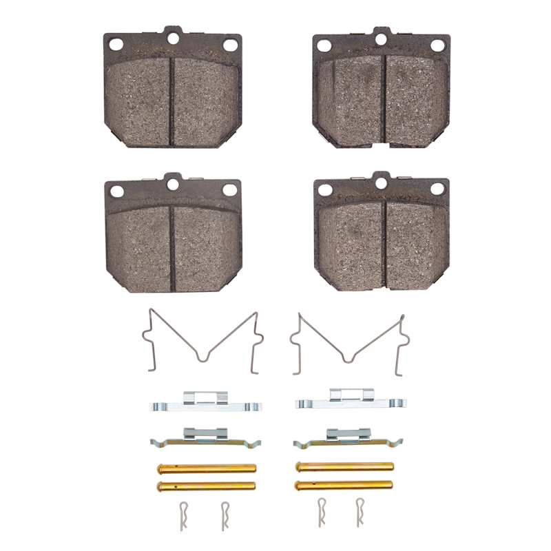 R1 1969-1983 Nissan 240Z Front R1 Semi Met Pads & Hardware Kit