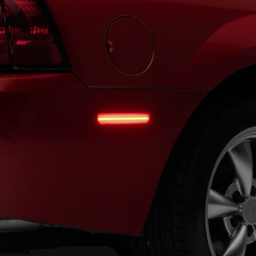 Raxiom for 1999-2004 Ford Mustang Axial Series LED Rear Side Marker Lights- Red