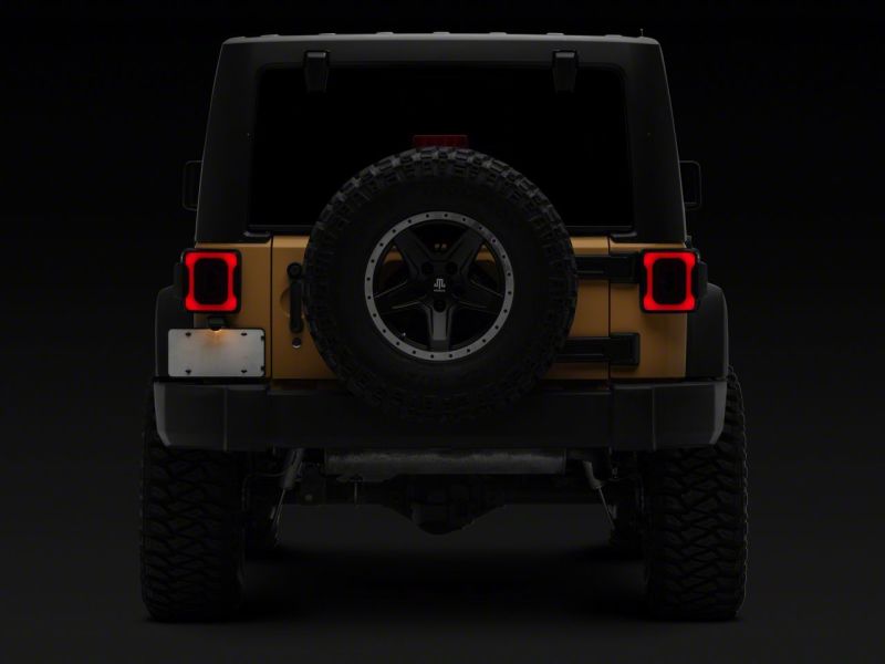 Raxiom for 2007-2018 Jeep Wrangler JK Axial Series LED Tail Lights- Black Housing (Smoked Lens) - Image 10