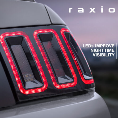 Raxiom for 1999-2004 Ford Mustang Excluding 99-01 Cobra Icon LED Tail Lights- Black Housing (Smoked Lens) - Image 9