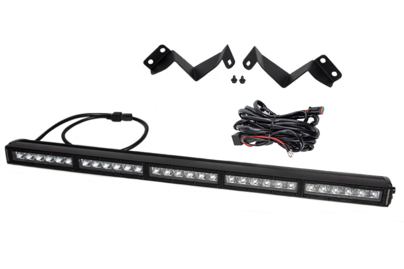 Diode Dynamics 16-21 Toyota Tacoma SS30 Stealth Lightbar Kit - Amber Combo - Image 9