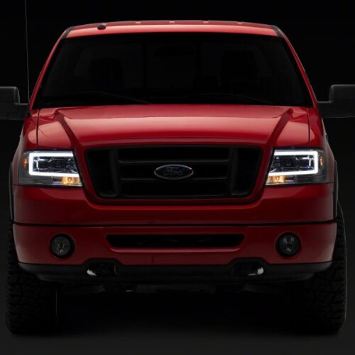 Raxiom for 2004-2008 Ford F-150 Axial Series Projector Headlights- Chrome Housing- Clear Lens - Image 5