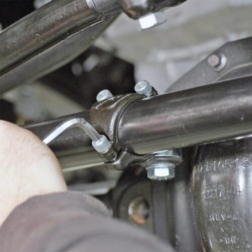 RockJock JL/JT Currectlync Steering System Forged Drag Link 42mm Tie Rod Tube w/Stabilizer Brackets - Image 7