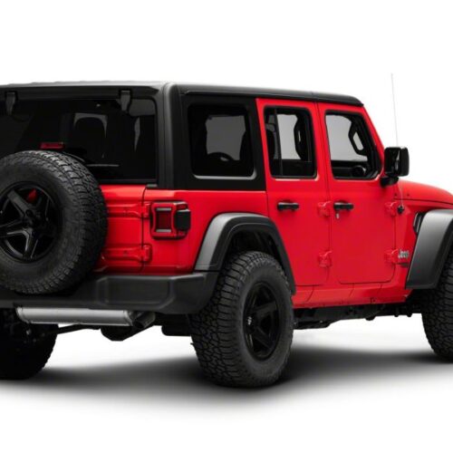 Raxiom for 2018-2023 Jeep Wrangler JL Horizon LED Tail Lights- Black Housing- Red Lens - Image 4