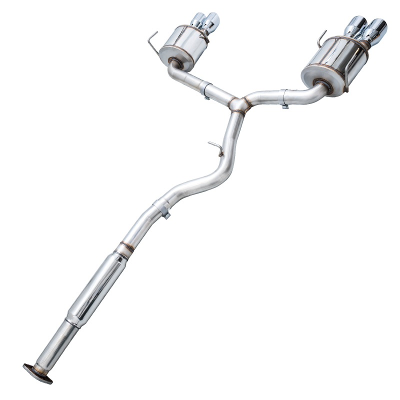 AWE Tuning Touring Edition Exhaust - Chrome Silver Tip (102mm) for Subaru STI VA / WRX GV / STI GV Sedan - Image 4