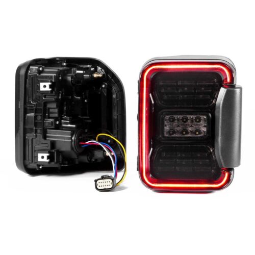 Alternative view of XK Glow Jeep JT Gladiator LED Taillight w/ Smoked Lens