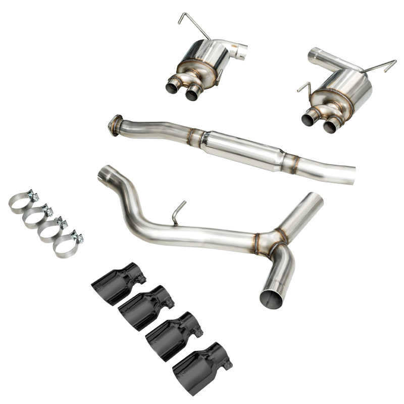 AWE Tuning Touring Edition Exhaust - Diamond Black Tips (102mm) for 2015+ Subaru WRX VA Sedan - Image 6