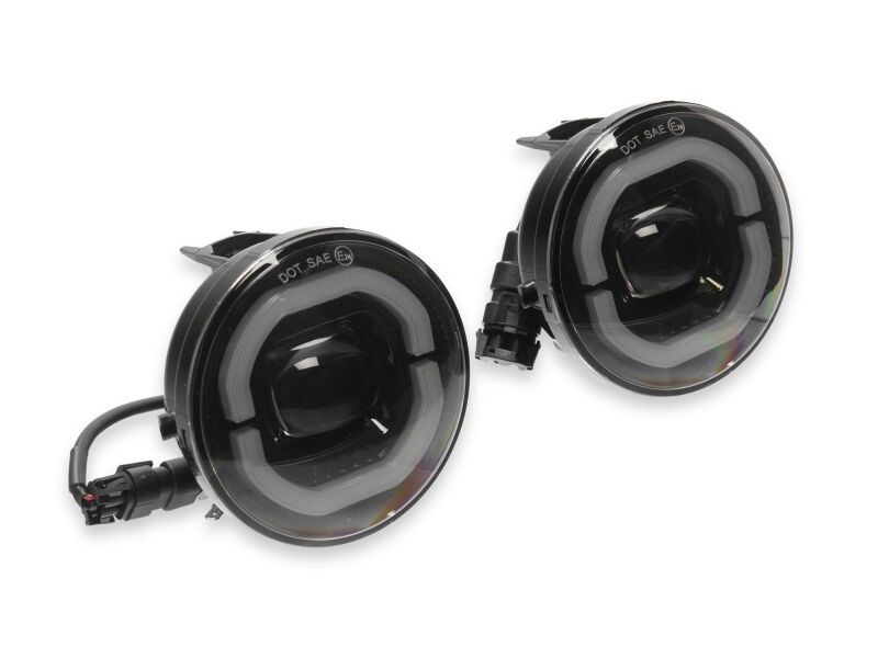 Raxiom for 2005-2011 Toyota Tacoma LED Halo Fog Lights- Amber - Image 4
