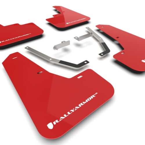 Rally Armor 24-26 Subaru Crosstrek Red UR Mud Flap White Logo