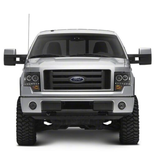 Raxiom for 2009-2014 Ford F-150 G2 Super White LED Halo Projector Headlights- Black Housing- Clear Lens - Image 7