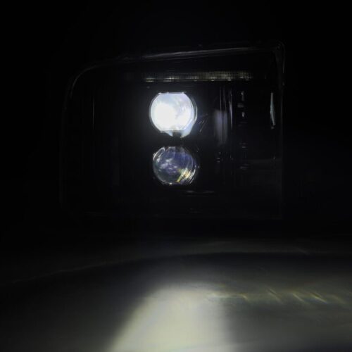 AlphaRex 05-07 Ford Super Duty/Excursion LUXX-Series LED Projector Headlights - Alpha-Black - Image 5