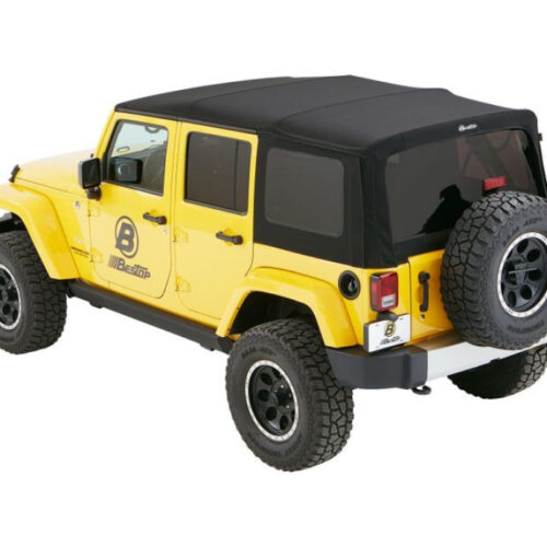 Bestop 07-18 Jeep Wrangler JK 4-Door Supertop (Premium Black Twill)