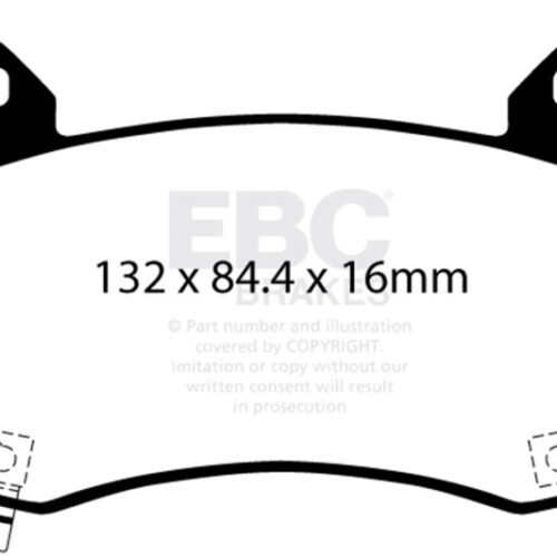 EBC 2020+ Tesla Model Y Yellowstuff Front Brake Pads