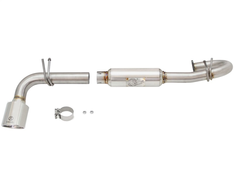 aFe Power 11-16 Scion TC L4-2.5L 304SS 2-1/4in to 2-1/2in Axle-Back Takeda Exhaust w/ Polished Tip