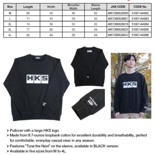 HKS PULLOVER BLACK L - Image 2