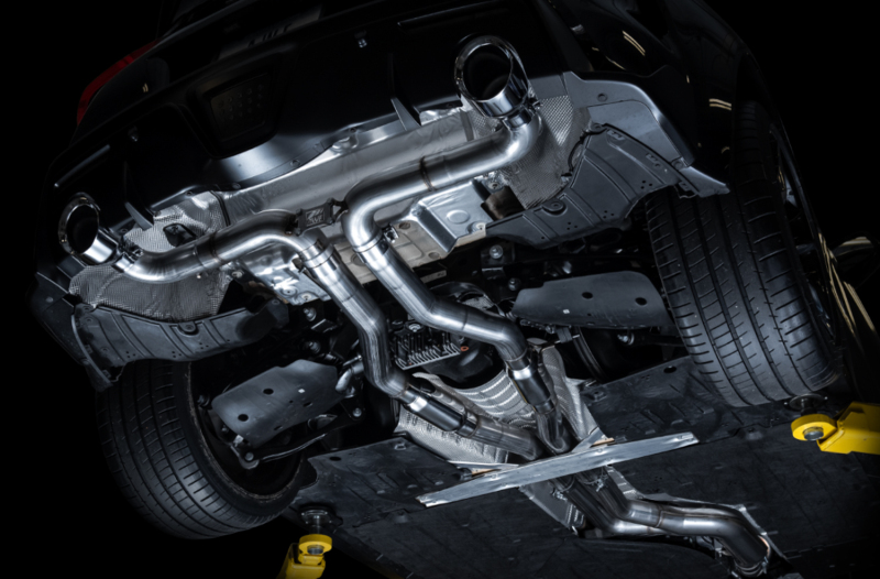 AWE Tuning Track Edition Exhaust - 5in Chrome Silver Tips for 2020 Toyota Supra A90 - Image 7