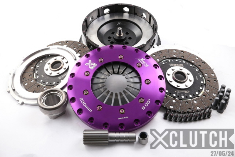 XClutch XKBM23595-2G 07-10 BMW 335i Base 3.0L 9in Twin Solid Organic Clutch Kit (8 Bolt/PB in Input Shaft)