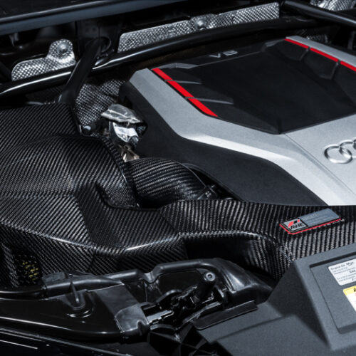 Alternative view of AWE Tuning AirGate Carbon Fiber Intake w/ Lid for Audi B9 SQ5 3.0T