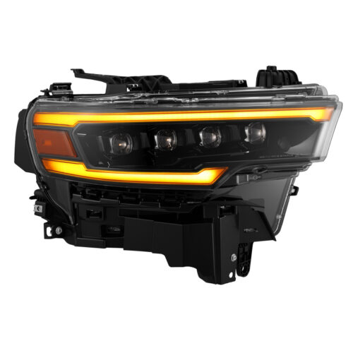 Alternative view of AlphaRex 25-26 Dodge Ram 1500 NOVA LED Proj Headlights- Alpha-Black w/Activ Lit/Seq Signal/Switchbk