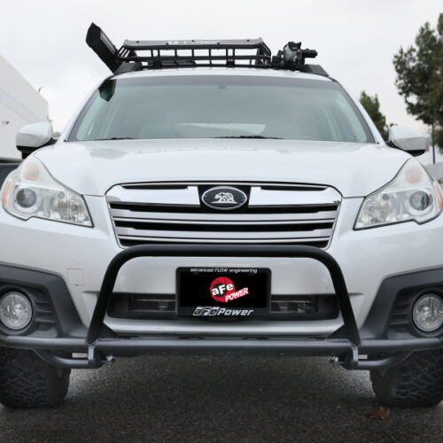 aFe Power 10-14 Subaru Outback H4 2.5L / H6 3.6L Terra Guard Bumper Front - Black - Image 5