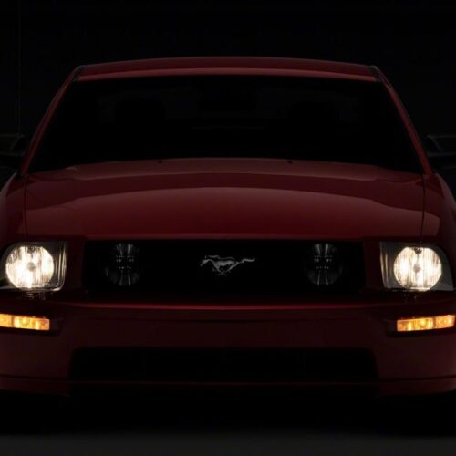 Raxiom for 2005-2009 Ford Mustang Axial Series OEM Style Rep Headlights- Chrome Housing- Smoked Lens - Image 6