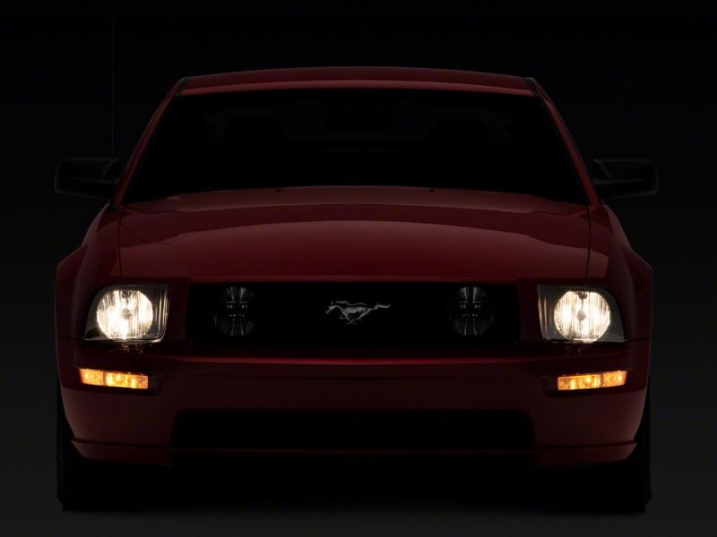 Raxiom for 2005-2009 Ford Mustang Axial Series OEM Style Rep Headlights- Chrome Housing- Smoked Lens - Image 6