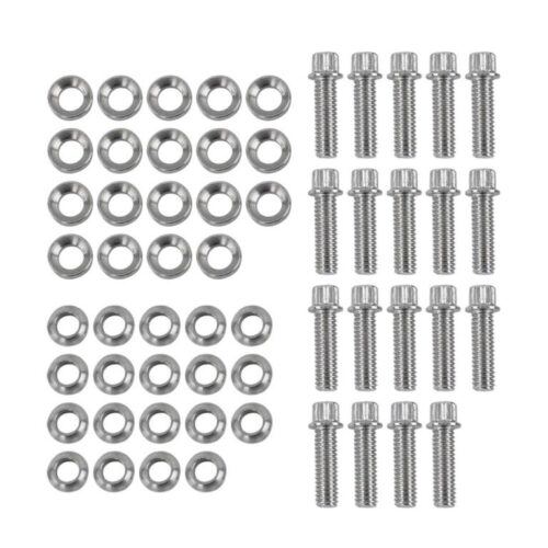 Race Star Pro Forged Bead Lock Bolt Kit 5/16-18 x 1.12in. 12pt Bolt w/Washers (Set of 19) - Chrome