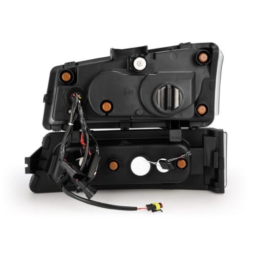 Alternative view of AlphaRex 03-06 Chevy Silverado 1500/2500HD/3500HD/Avalanche Black NOVA LED Proj Headlights
