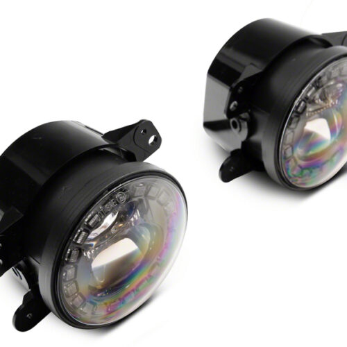 Raxiom for 2007-2018 Jeep Wrangler JK 18-23 Jeep Wrangler JL Axial Series Nighthawk LED Fog Lights