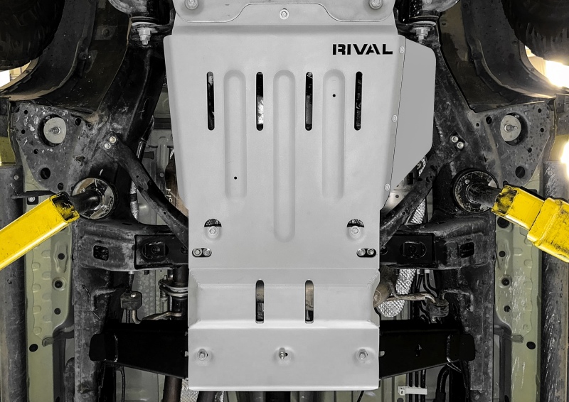 Rival 2016-2023 Toyota Tacoma 3Gen 4WD Aluminum Transmission Transfer Case Skid Plate - Image 2