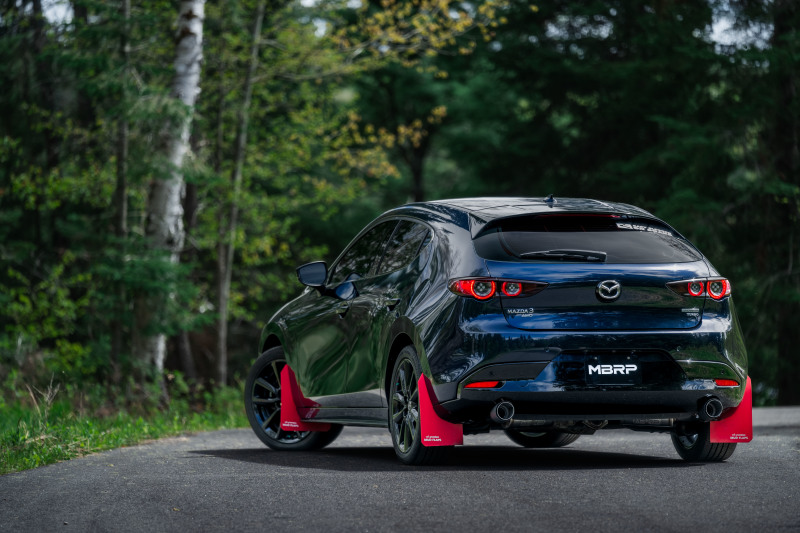 MBRP 19-23 Mazda 3 Hatchback T304SS 2.5in Axle-Back, Dual Rear Exit w/Carbon Fiber Tips - Image 4