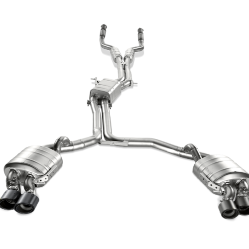 Akrapovic Evolution Line Cat Back (Titanium) w/ Carbon Tips for 13-17 Audi S6 Avant/Limousine (C7) - Image 4