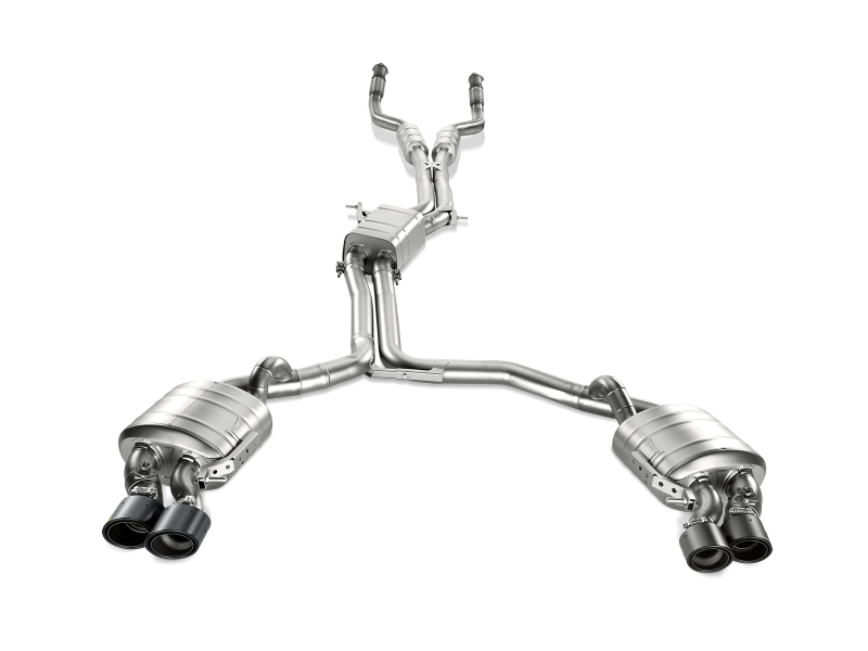 Akrapovic Evolution Line Cat Back (Titanium) w/ Carbon Tips for 13-17 Audi S6 Avant/Limousine (C7) - Image 4