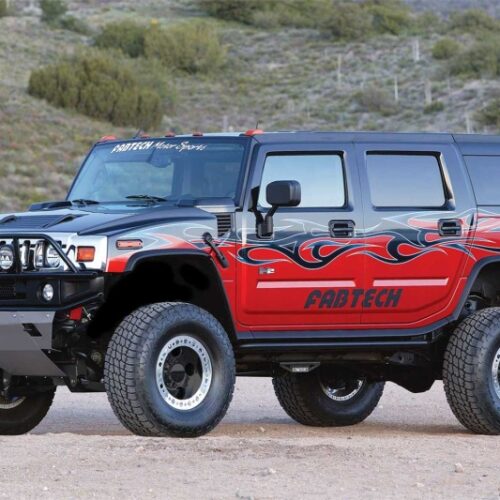 Fabtech 03-08 Hummer H2 4WD 6in Performance System - Component Box 2 - Black
