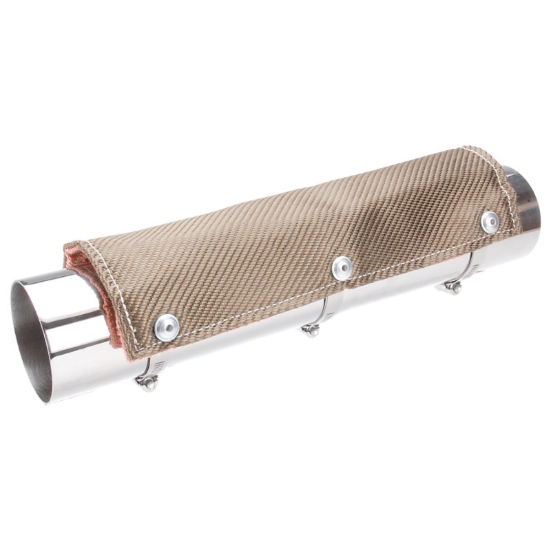 DEI Pipe Shield w/Stainless Steel Clamps - 6in x 24in - Titanium - Image 6
