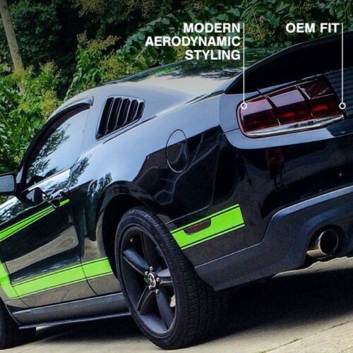 Raxiom for 2010-2012 Ford Mustang Aero Tail Lights- Black Housing (Smoked Lens) - Image 10