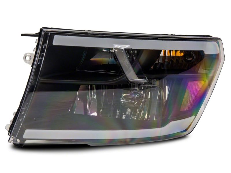 Raxiom for 2009-2018 Dodge RAM 1500/2500/3500 Axial Headlights w/ SEQL LED Bar- Black Housing (Clear Lens) - Image 5