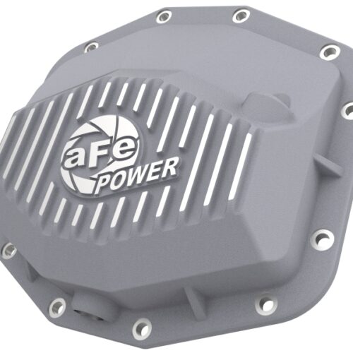 Alternative view of aFe Power 21-22 RAM 1500 TRX HEMI V8 6.2L(sc) Street Series Rear Differential Cover Raw w/ Machined Fins