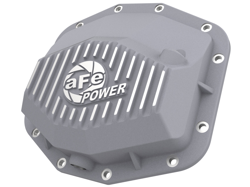aFe Power 21-22 RAM 1500 TRX HEMI V8 6.2L(sc) Street Series Rear Differential Cover Raw w/ Machined Fins - Image 2
